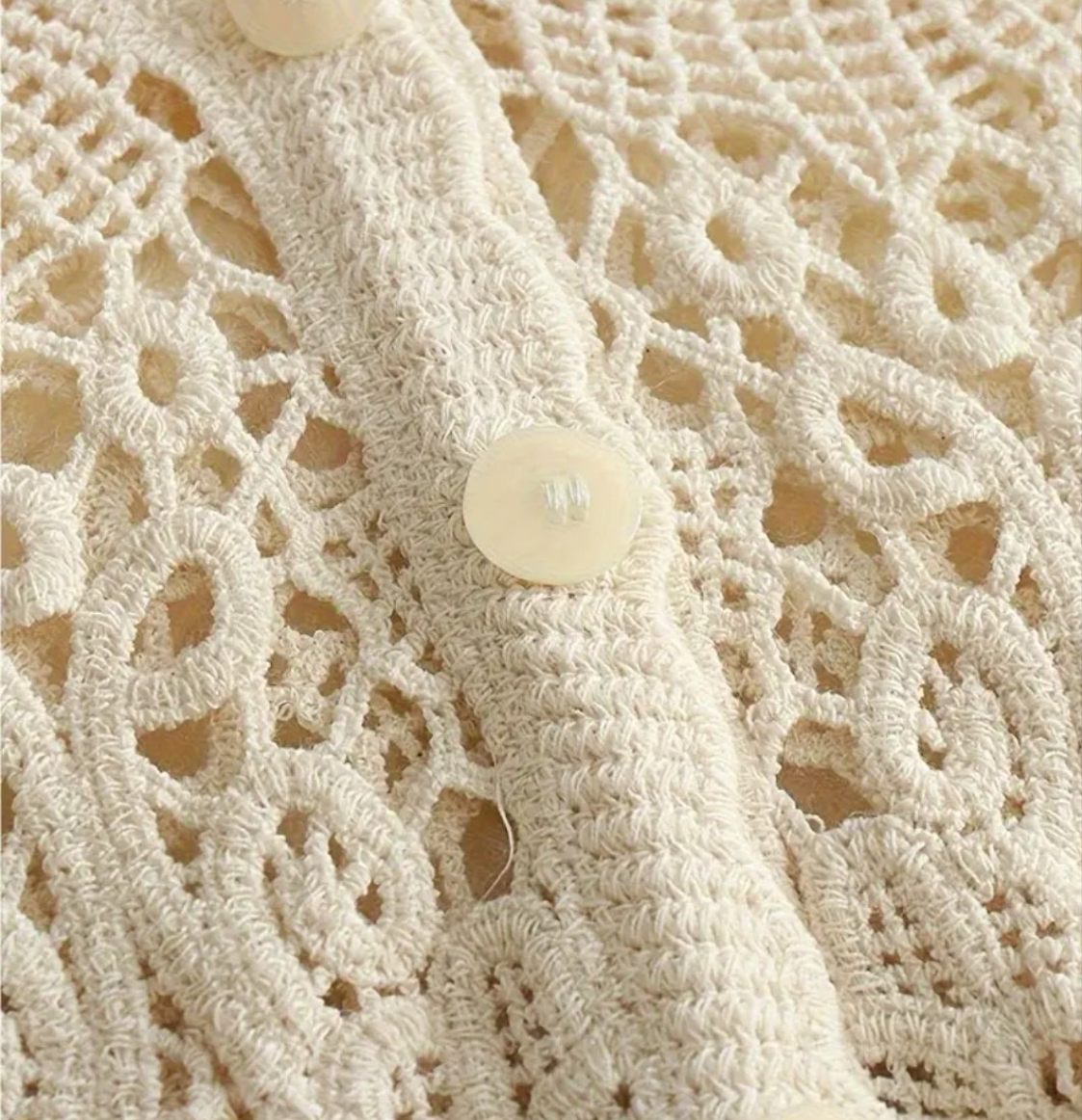 Veste au crochet fait main