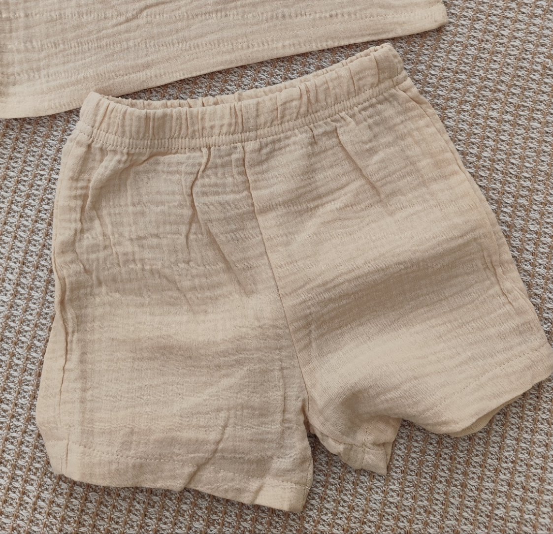 Short fille gaz de coton bébé