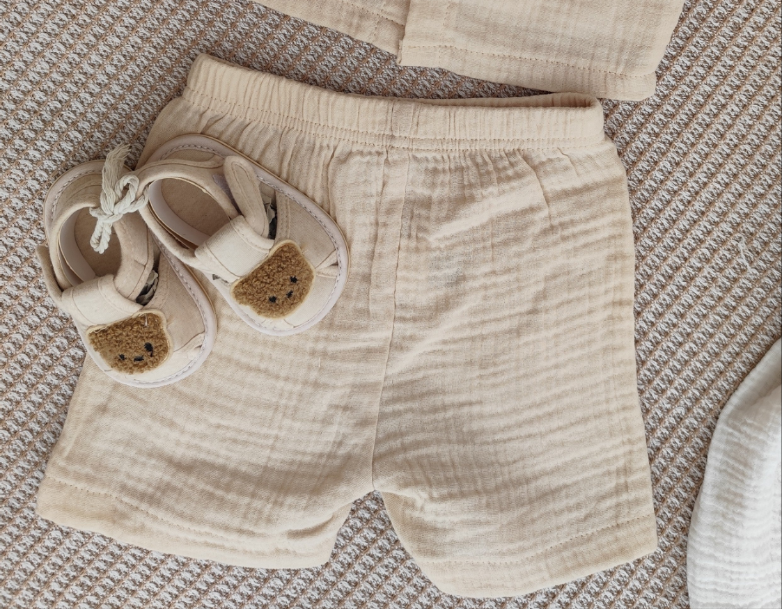 Short gaz de coton bébé
