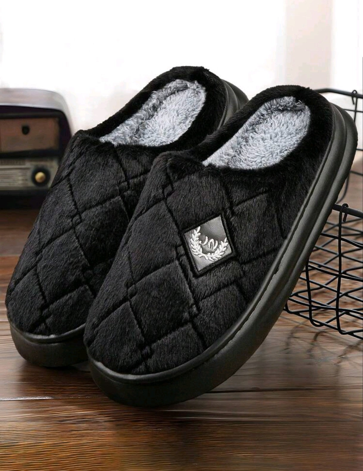 Pantoufles pour hommes Duveteux