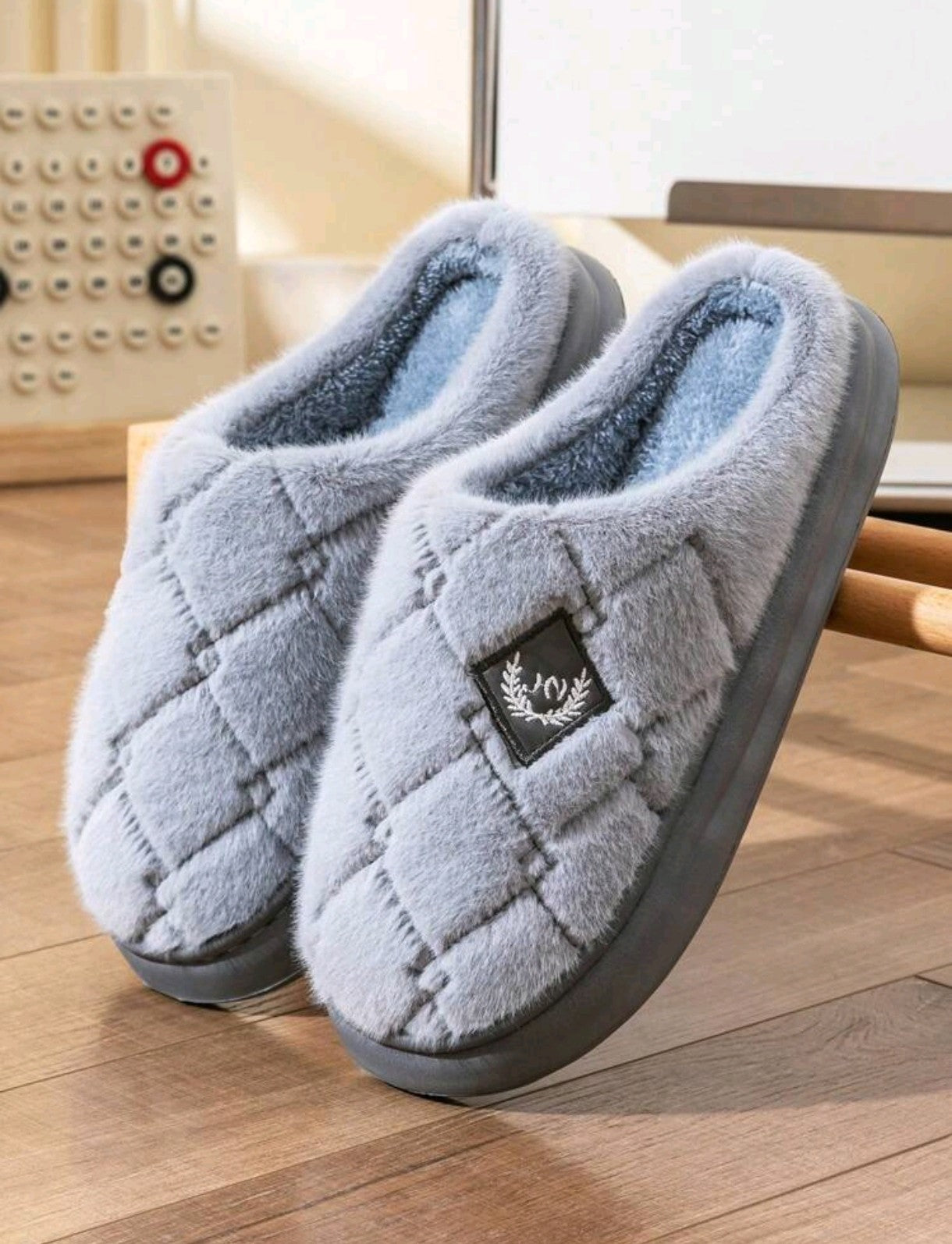 Pantoufles pour hommes Duveteux