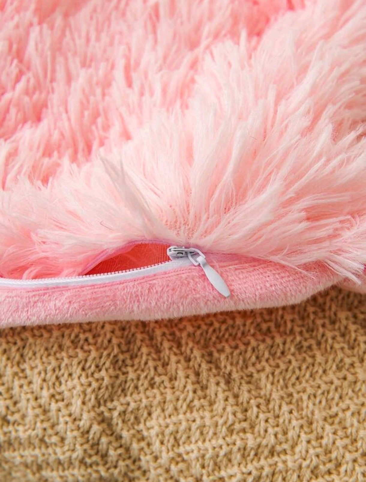 1 pièce de Housse de coussin Duveteux