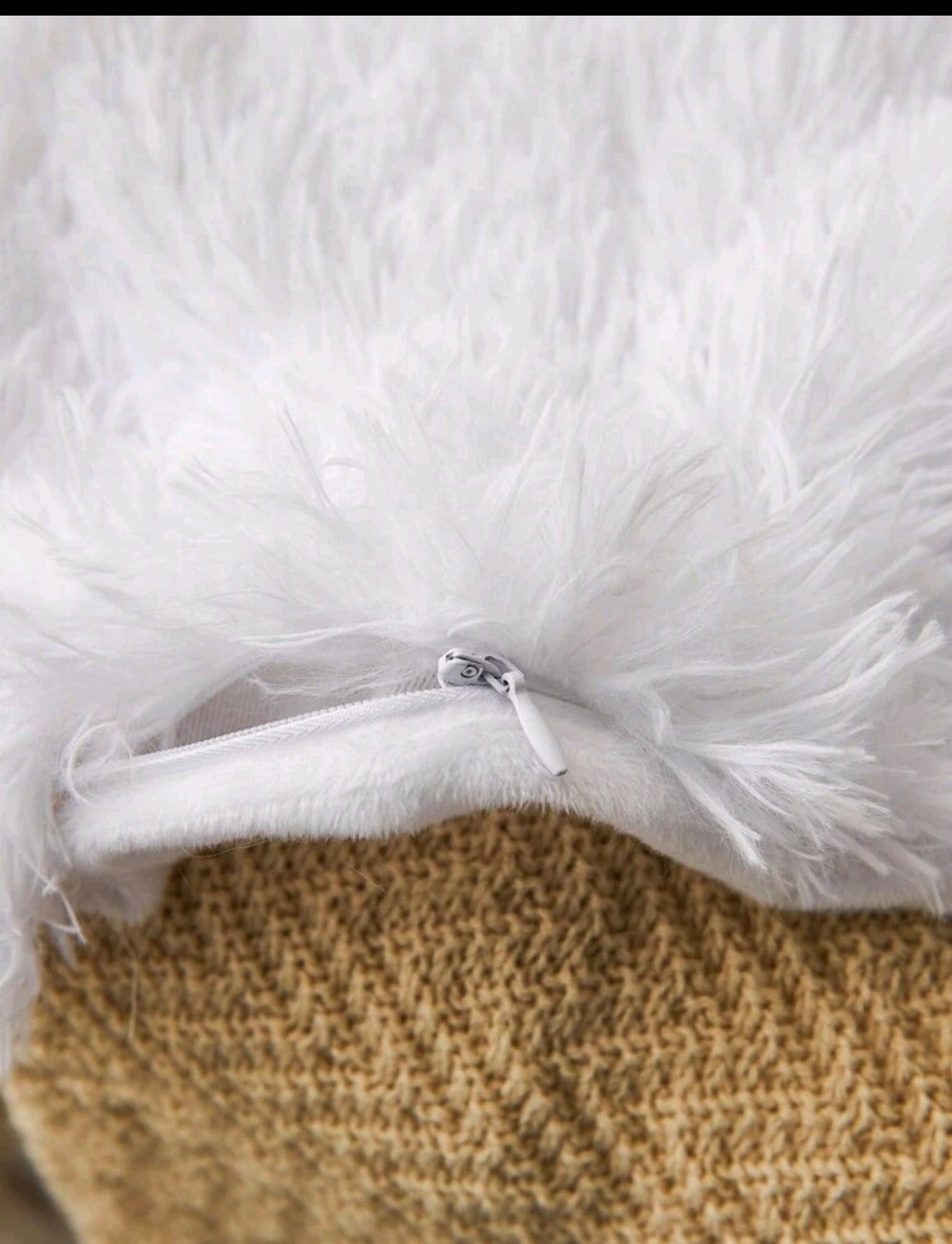 1 pièce de Housse de coussin Duveteux