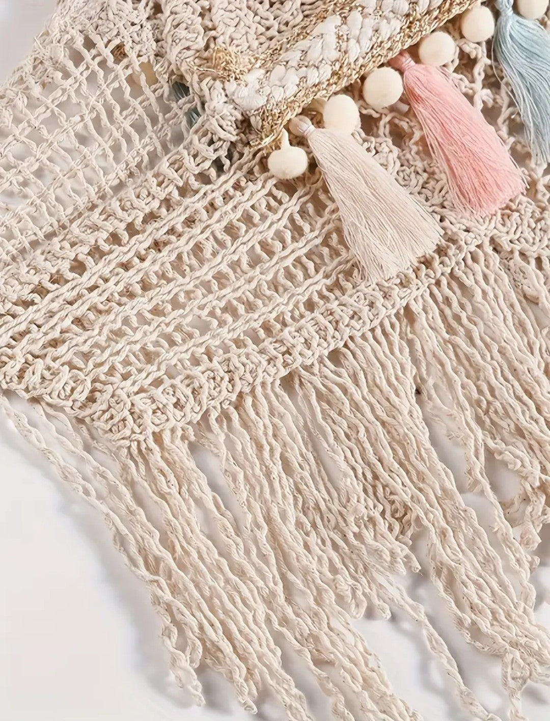 Top à frange long au crochet
