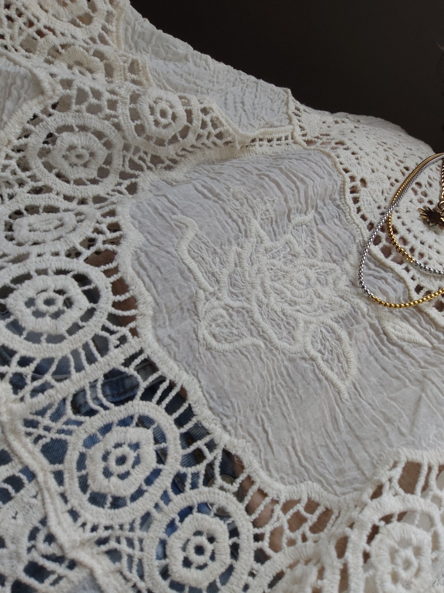 Robe tunique bohème chic crochet , le travail fait main au crochet pour sublimer votre corps