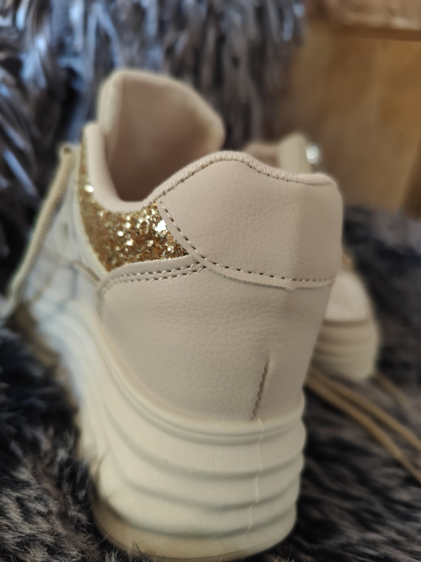 Chaussures basket femme talon compensé