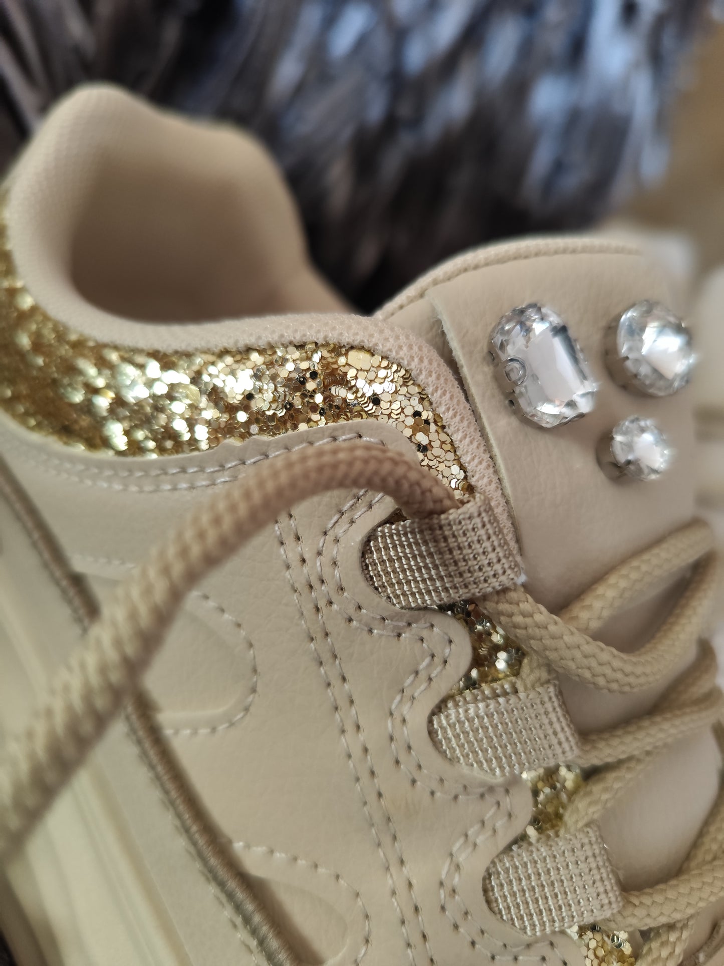 Chaussures basket strass