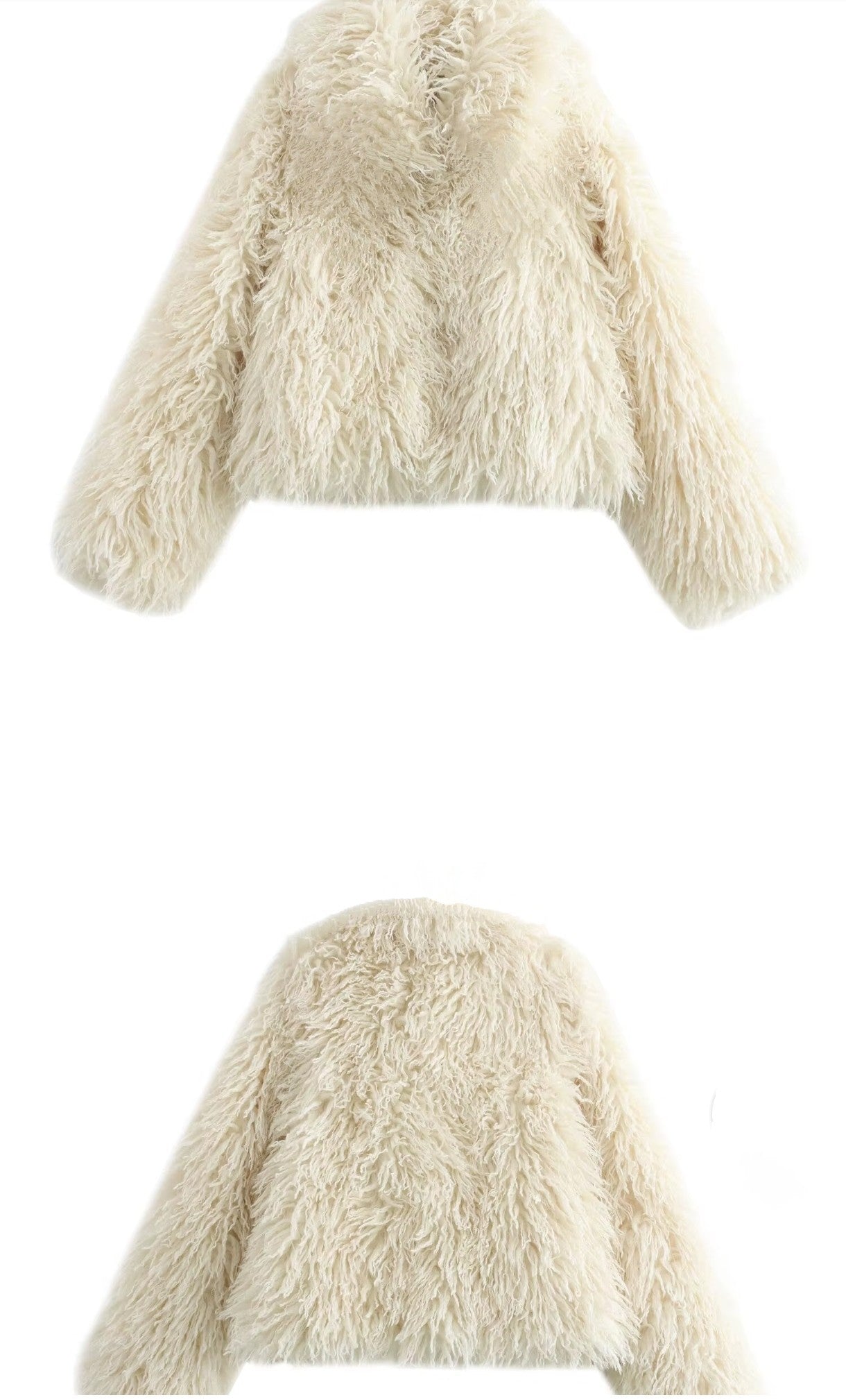 Manteau en fourrure poil long