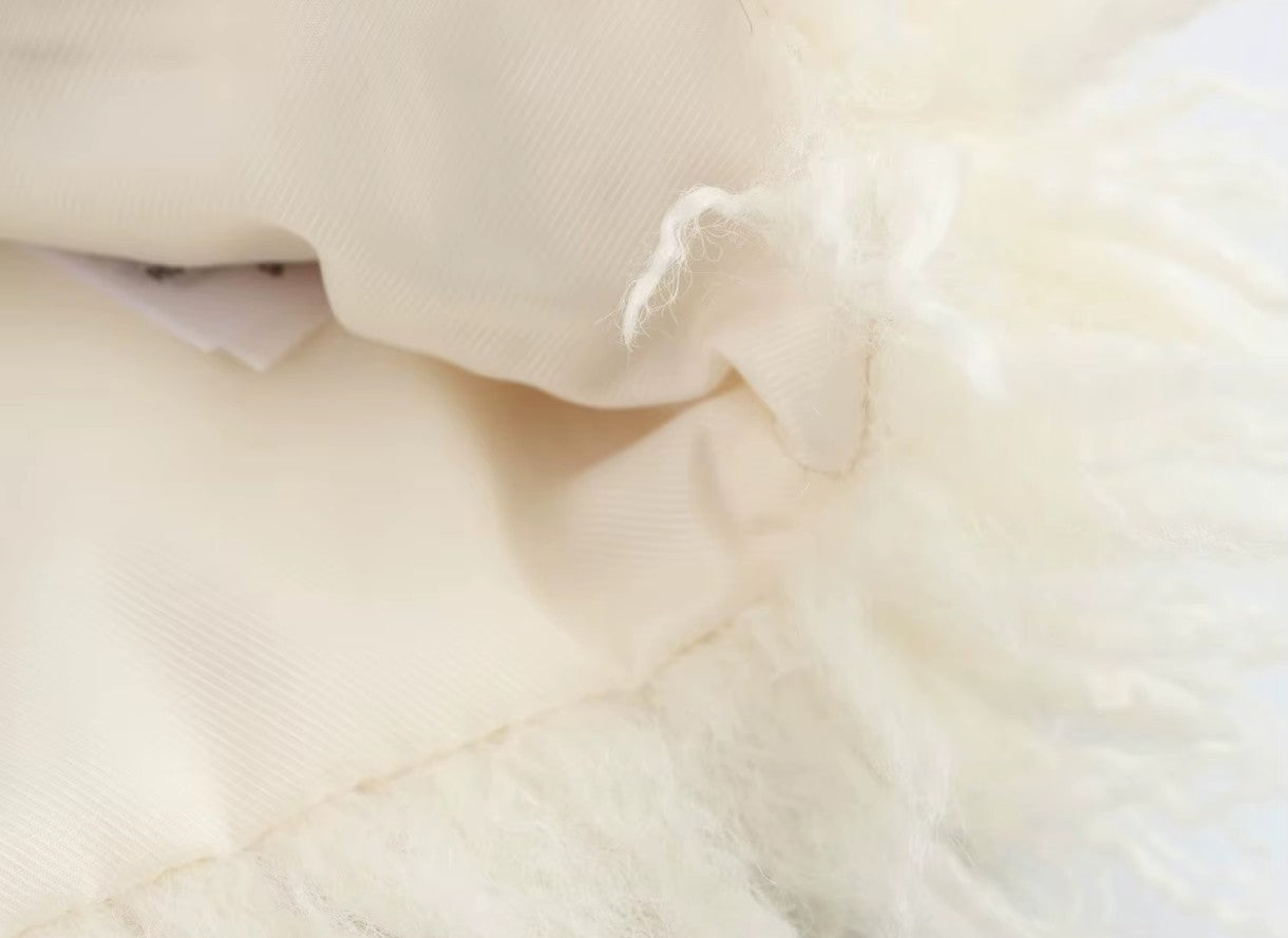 Manteau en peluche tendance