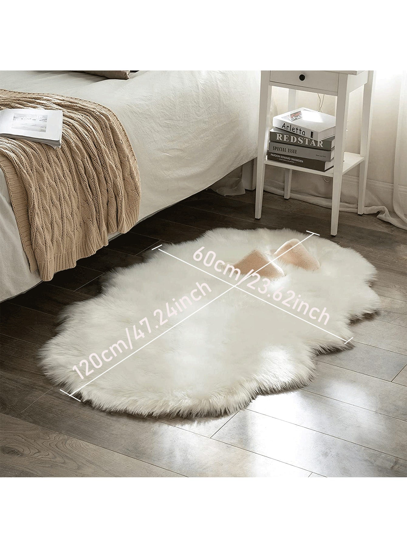 Tapis moelleux en peluche