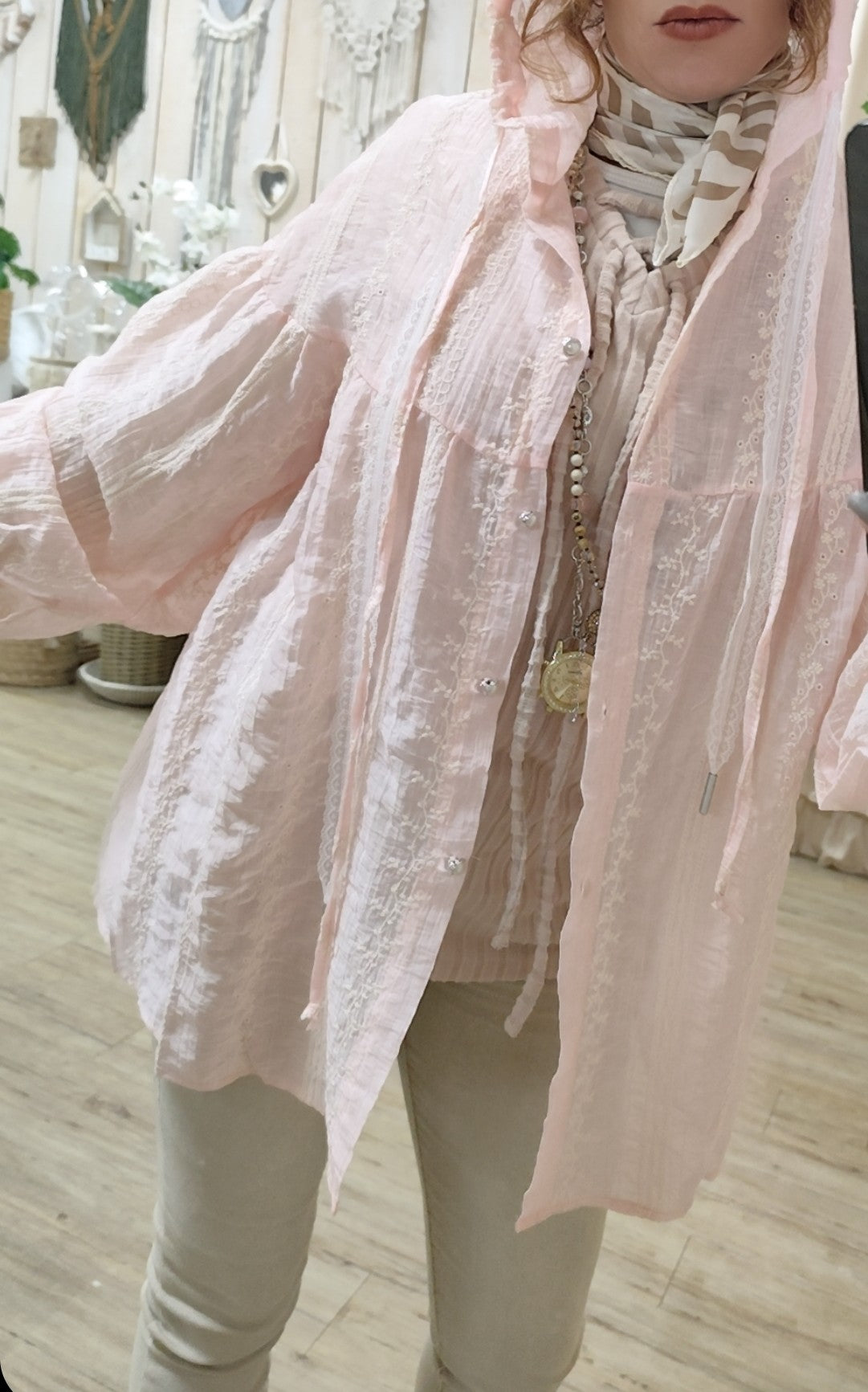 Chemisier brodé anglais 