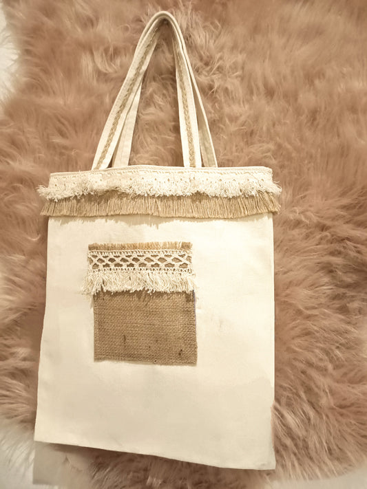 Sac cabas Bohème beige