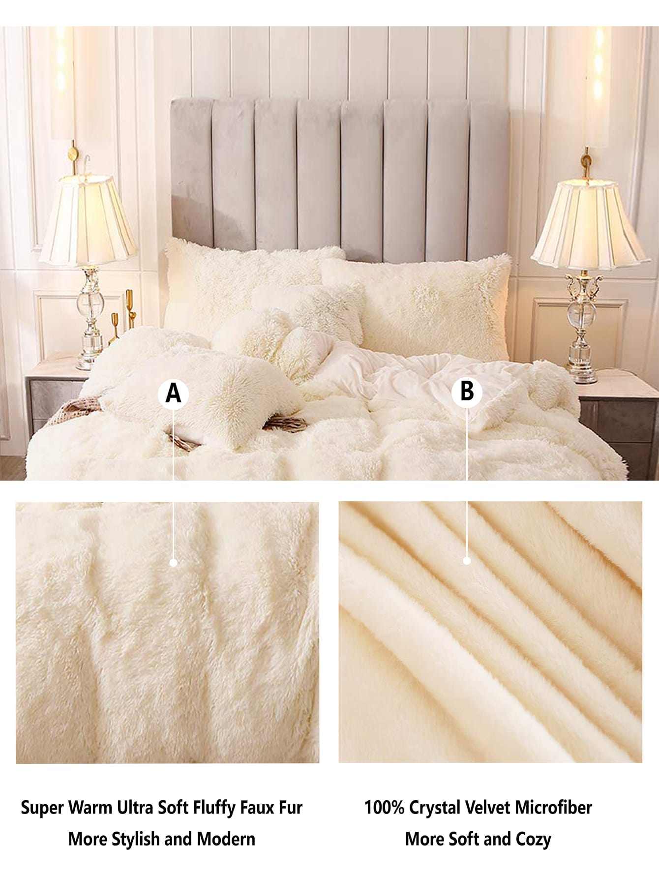 Parure de lit chaude pour l'hiver