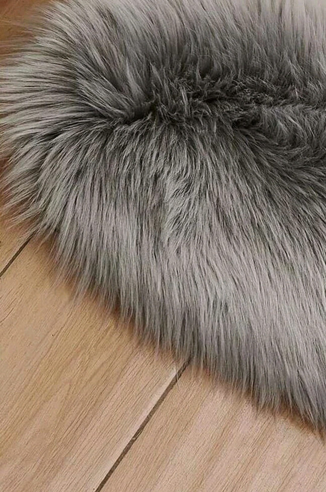 Tapis cœur en peluche