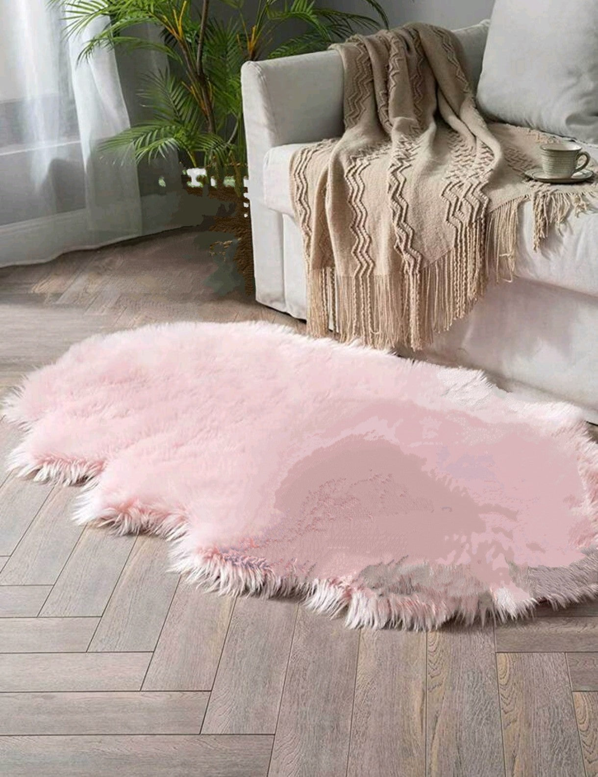 Tapis moelleux en peluche