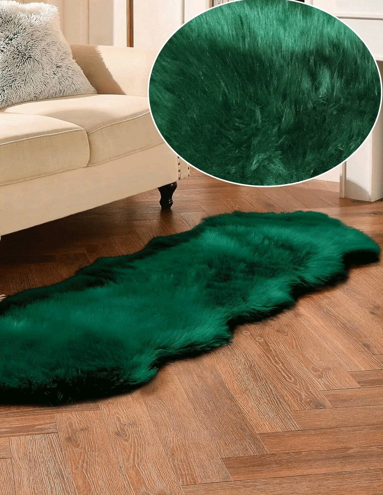 Tapis moelleux en peluche