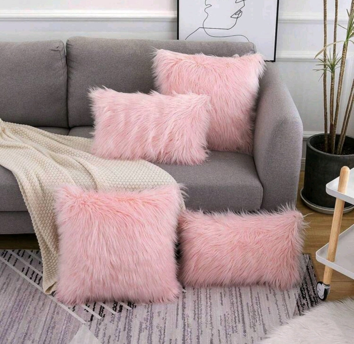 Coussin en peluche