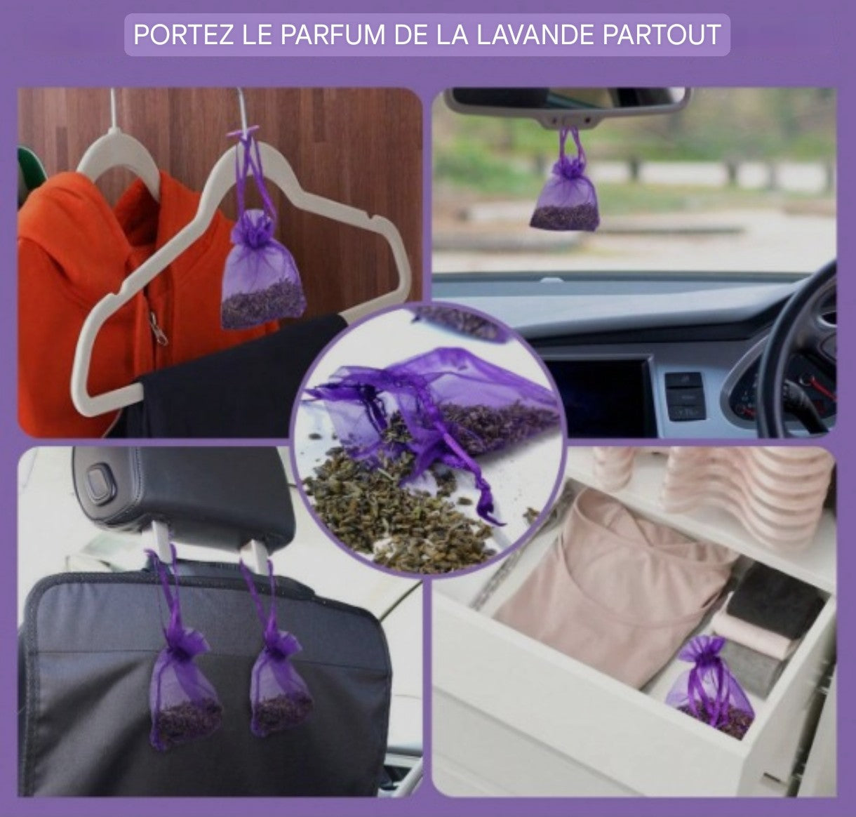 Sachets de Lavande,parfum naturel pour dressing,placard,Maison.