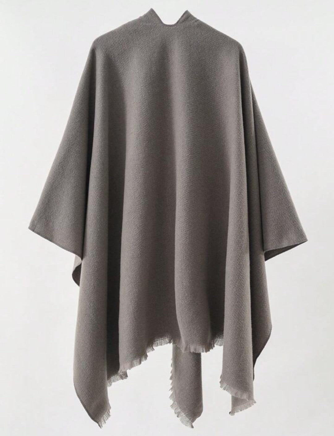 Cape châle à boucle,Beige,Noir,Gris,Marron