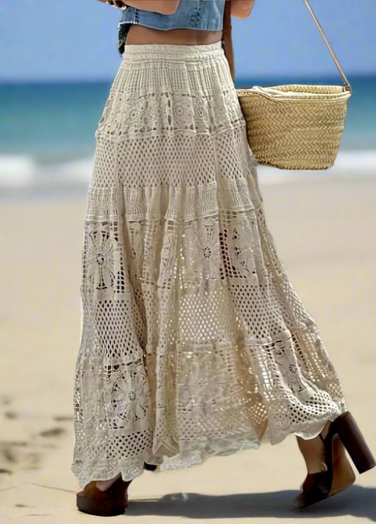 Jupe dentelle au crochet