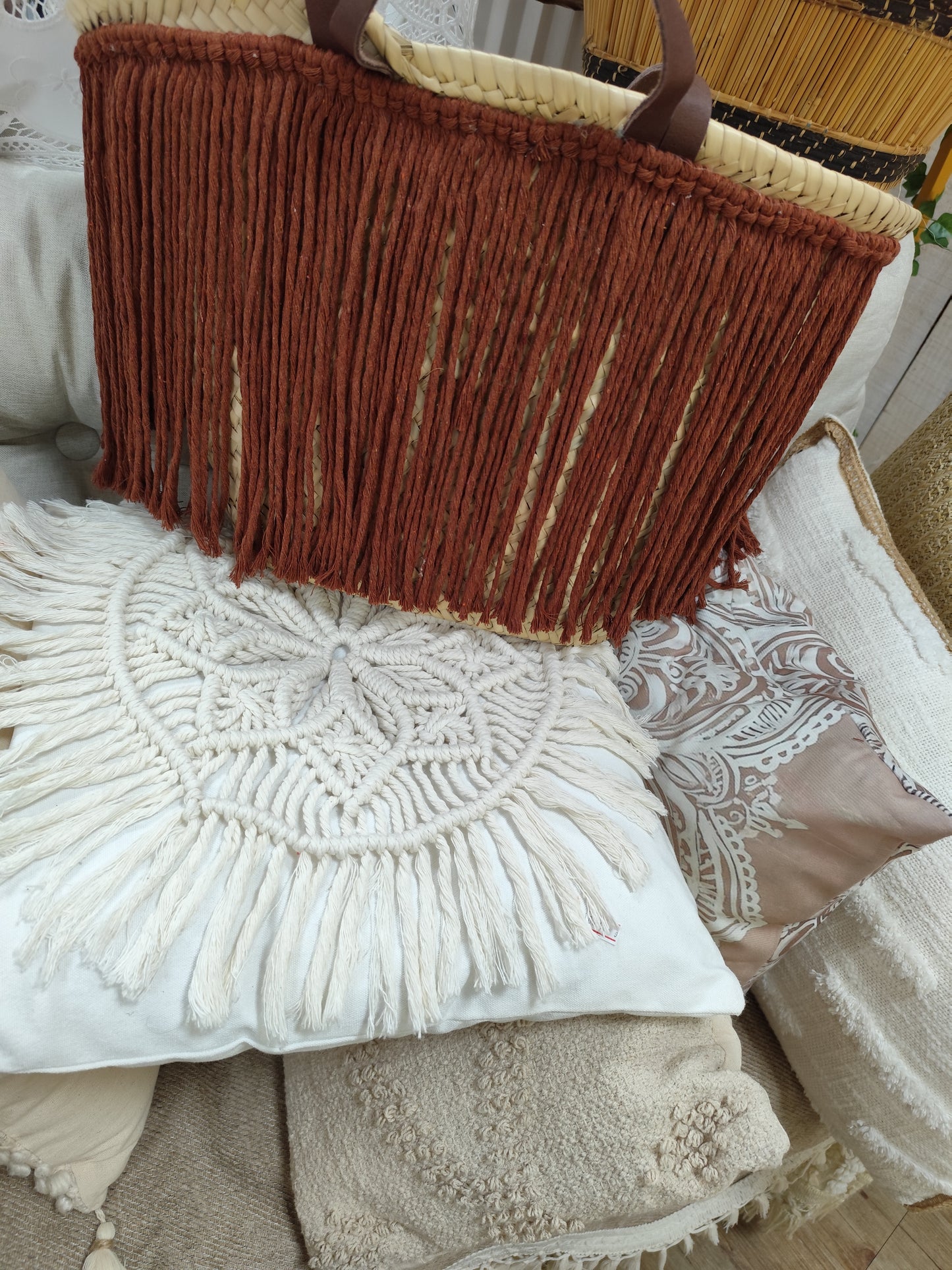 Sac de plage bohème,
Panier vacances, sac tendance 2026