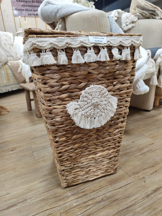 Panière de rangement bohème