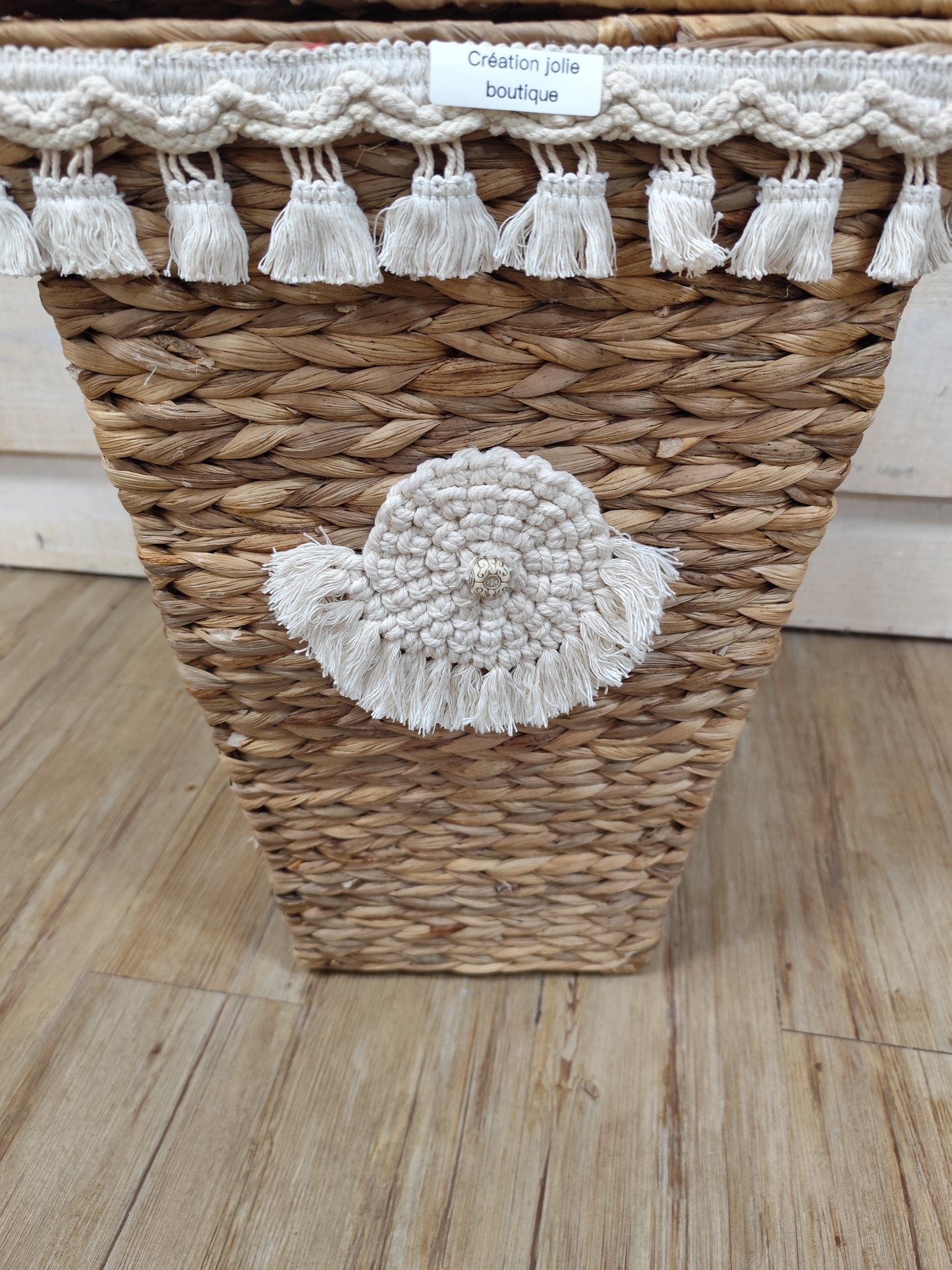 Panière de rangement bohème