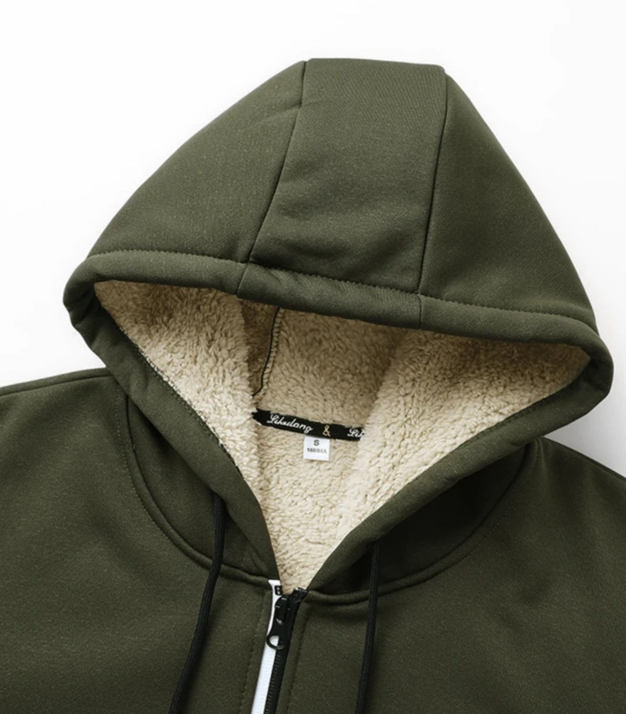 Veste à capuche doublé polaire pour homme