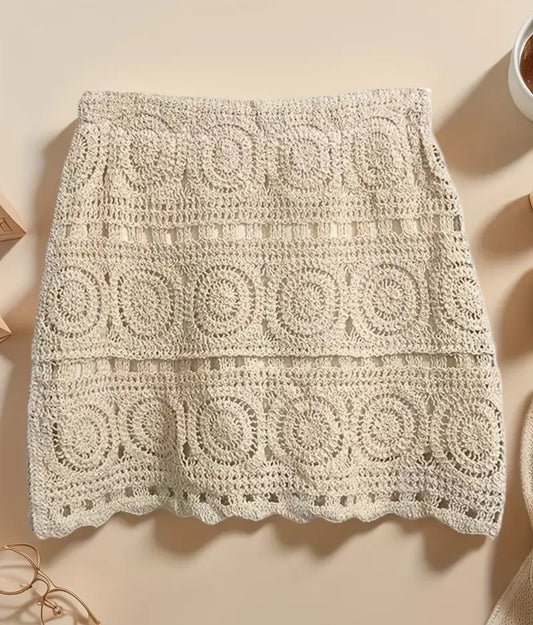 Jupe de plage au crochet