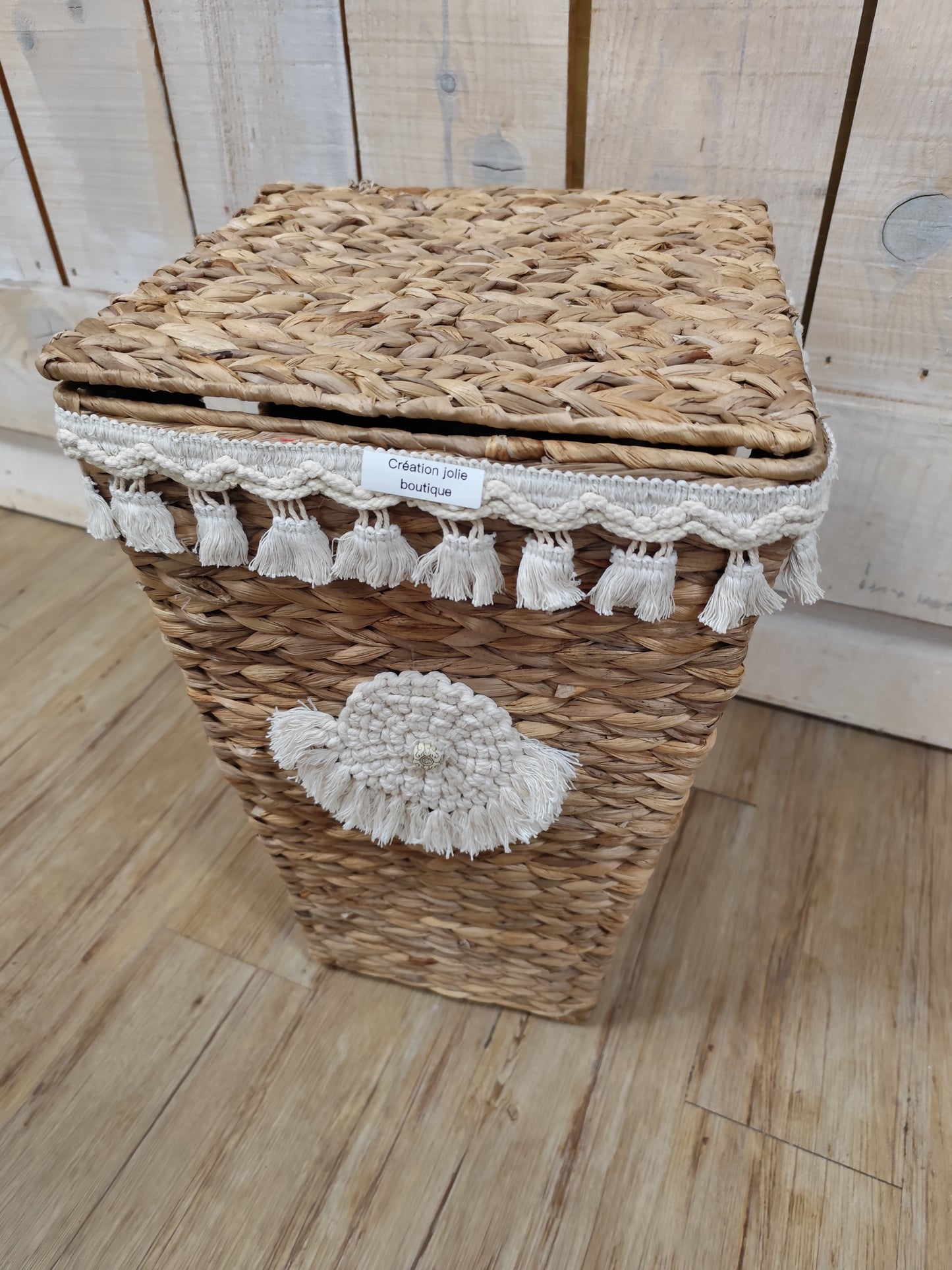 Panière de rangement bohème