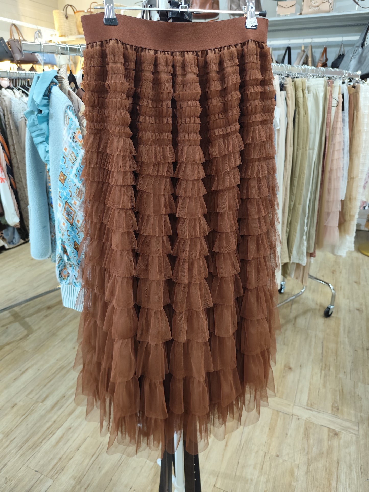 Jupe plissée dentelle