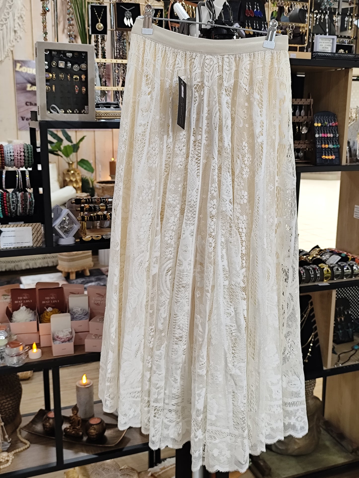 Jupe dentelle bohème