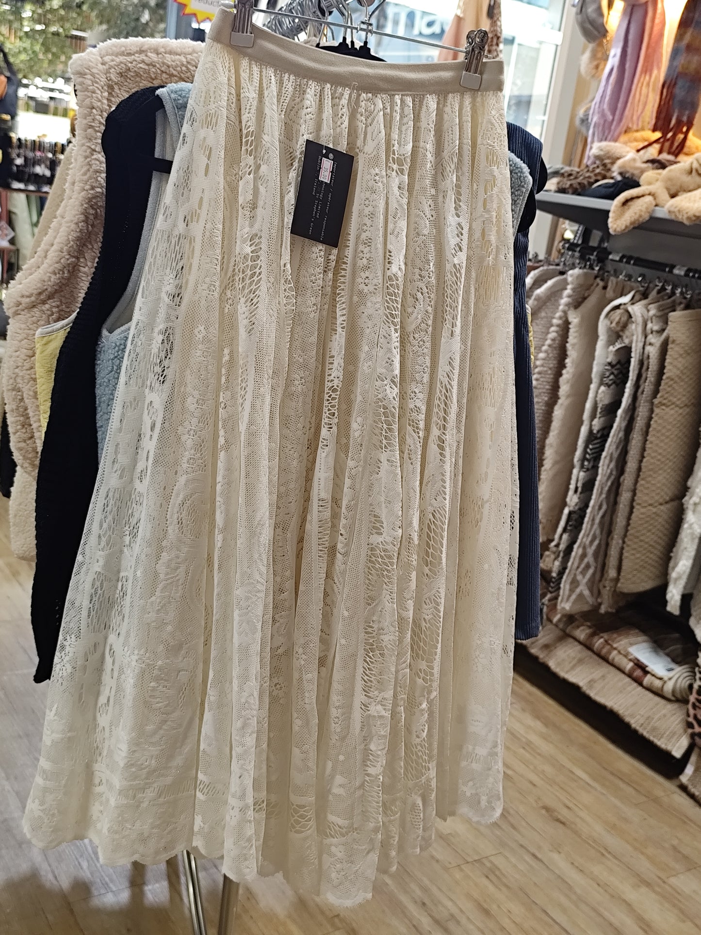 Jupe dentelle bohème