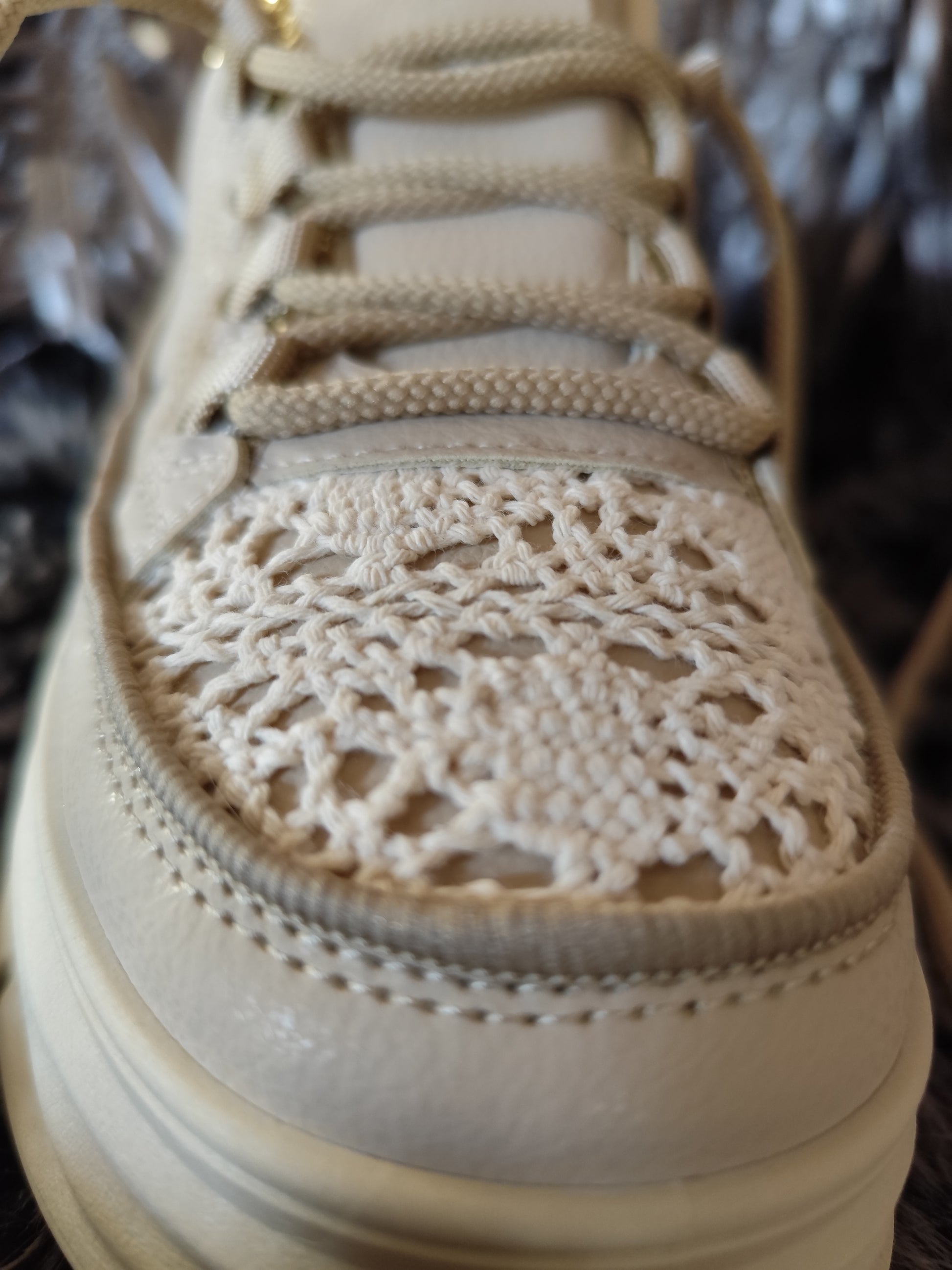 Chaussures basket dentelle