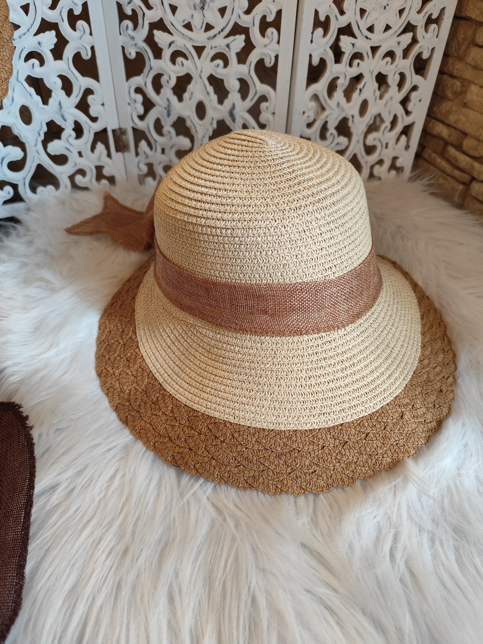 Chapeau de soleil avec protection nuque , Pour les recherches axées sur la protection solaire .