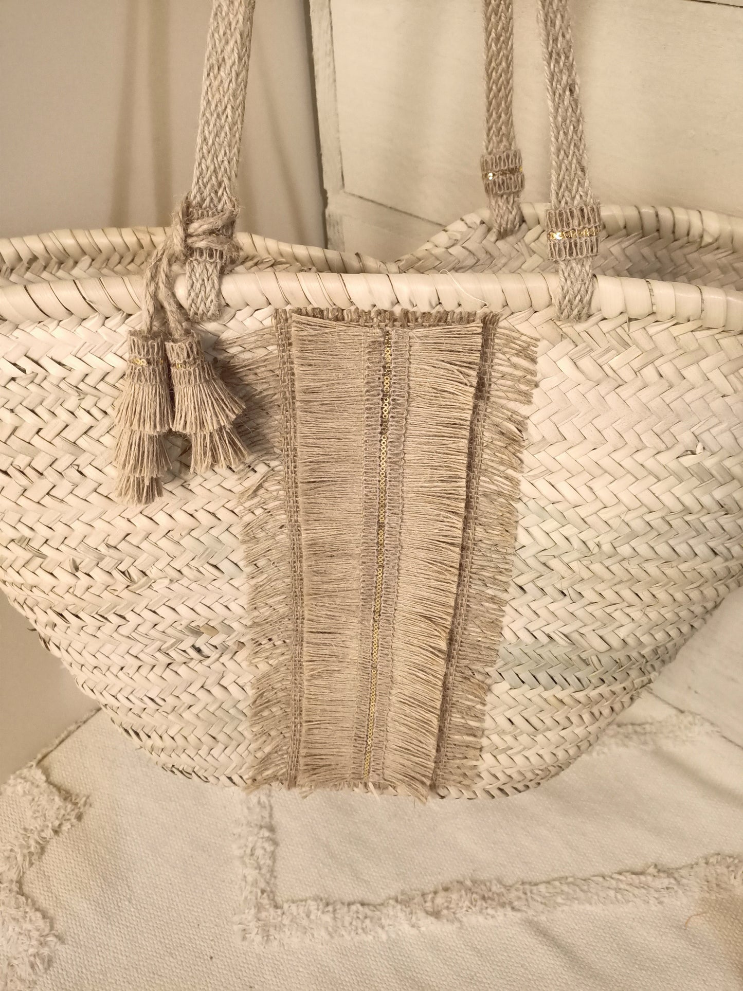 .Sac/panier galon fibre de juste