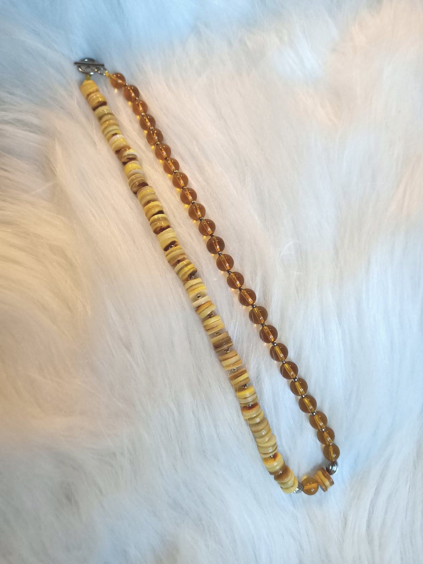 Collier Tendance duo Ocre