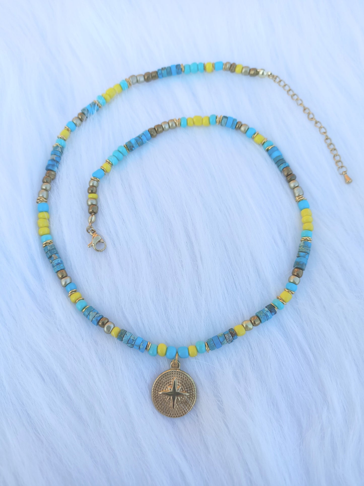 Collier Pierre Naturelle Turquoise