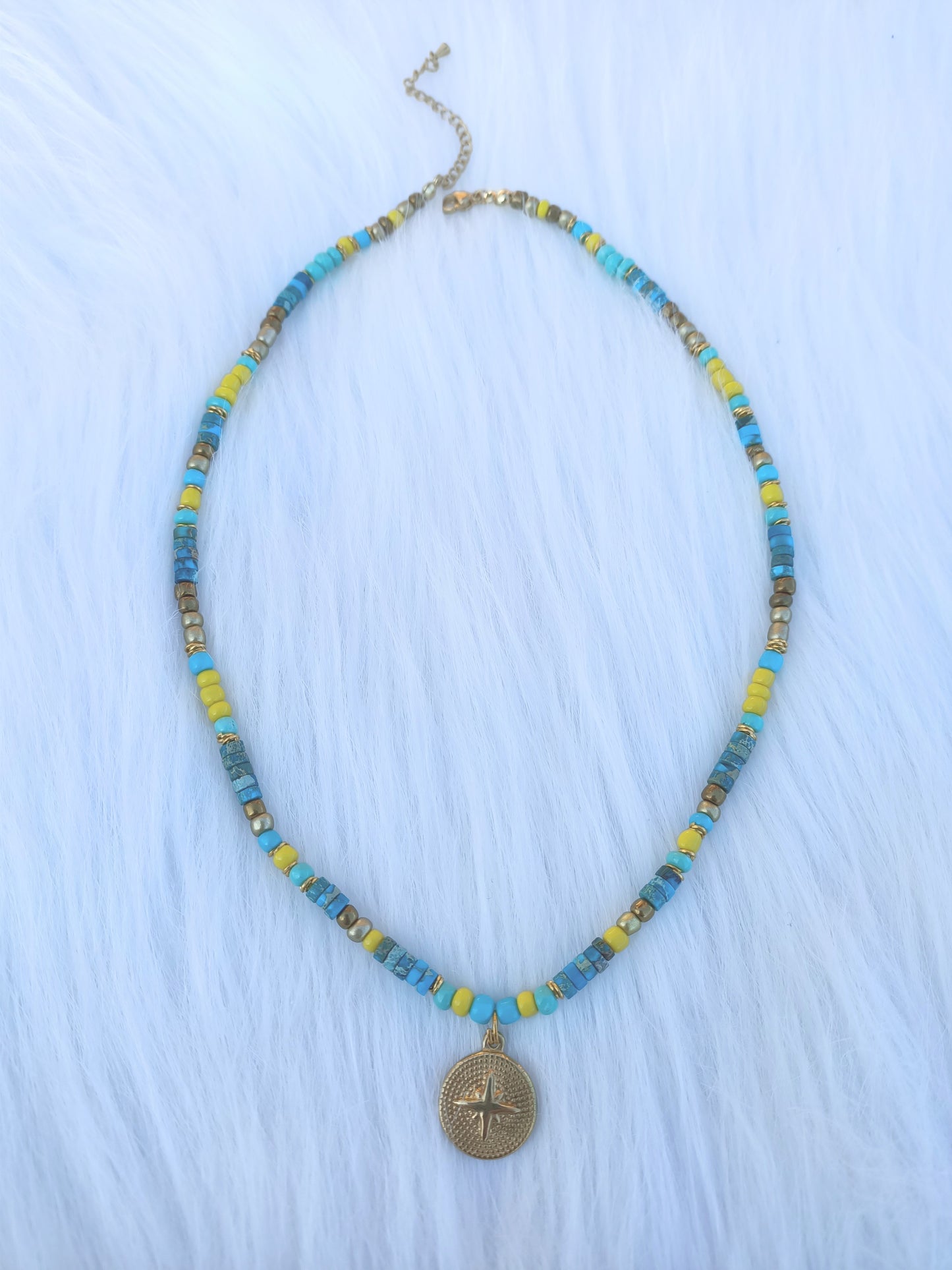 Collier Pierre Naturelle Turquoise