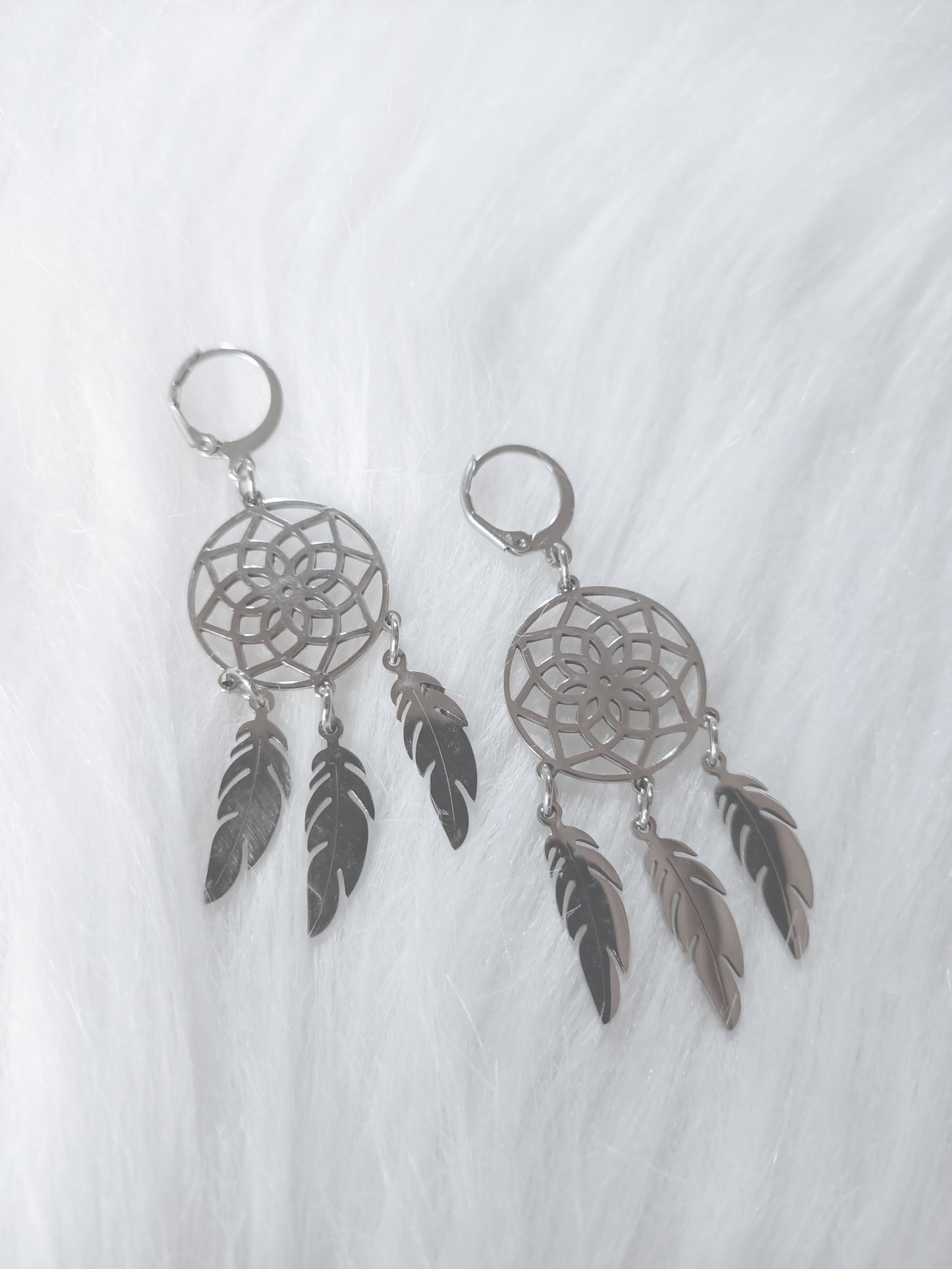 Boucles d'oreilles Attrape-Rêves Mandala