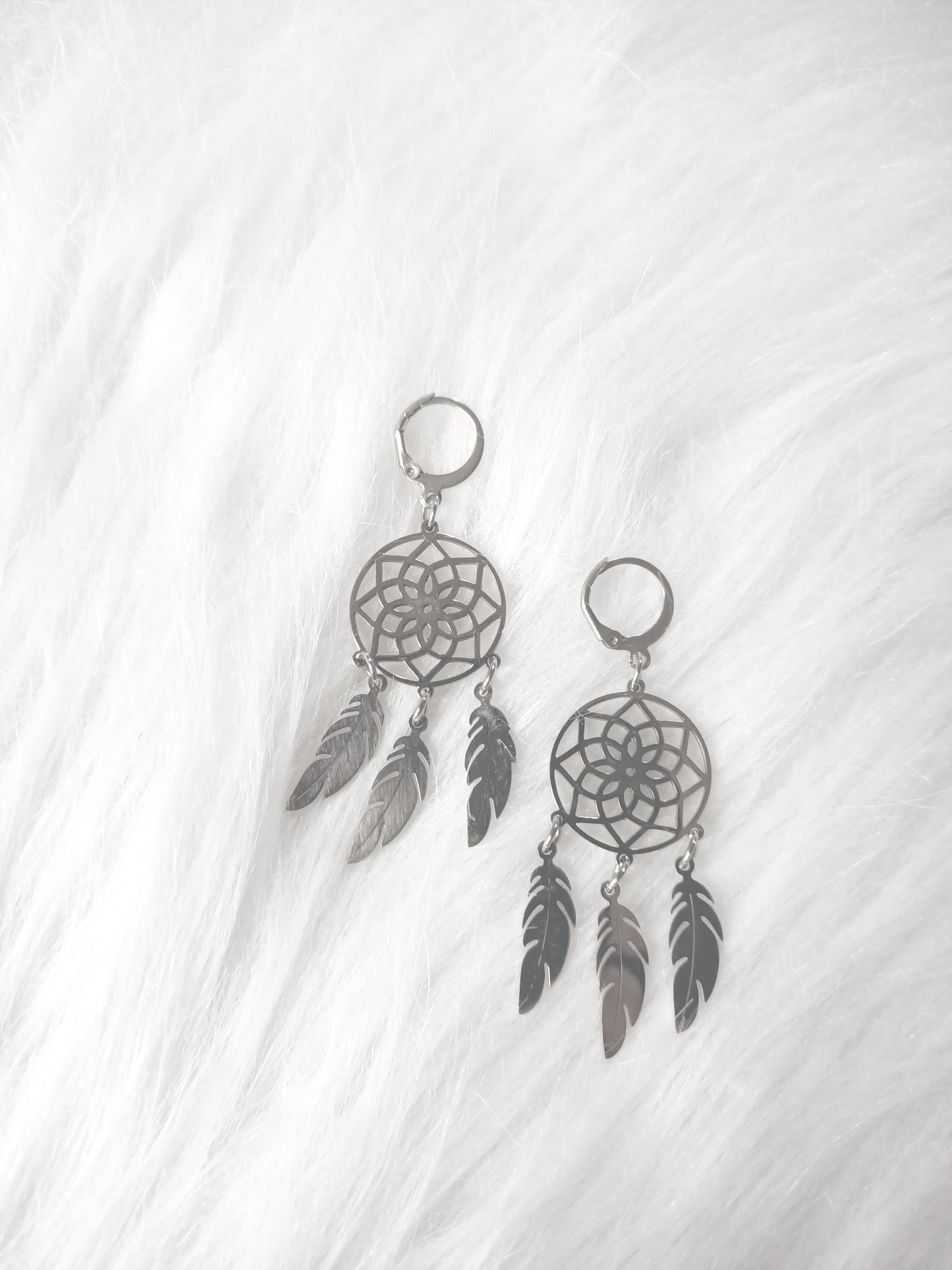 Boucles d'oreilles Attrape-Rêves Mandala