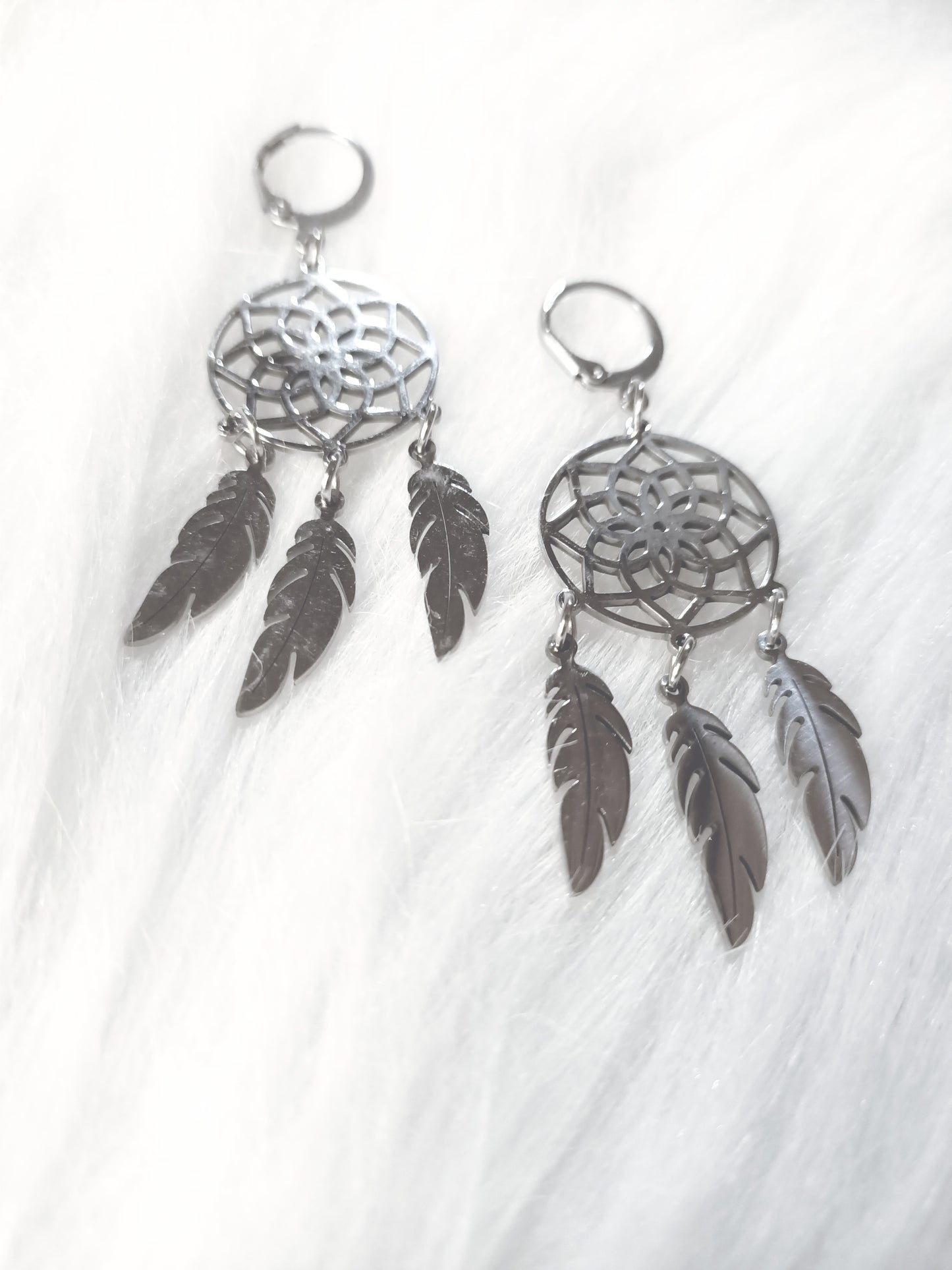 Boucles d'oreilles Attrape-Rêves Mandala