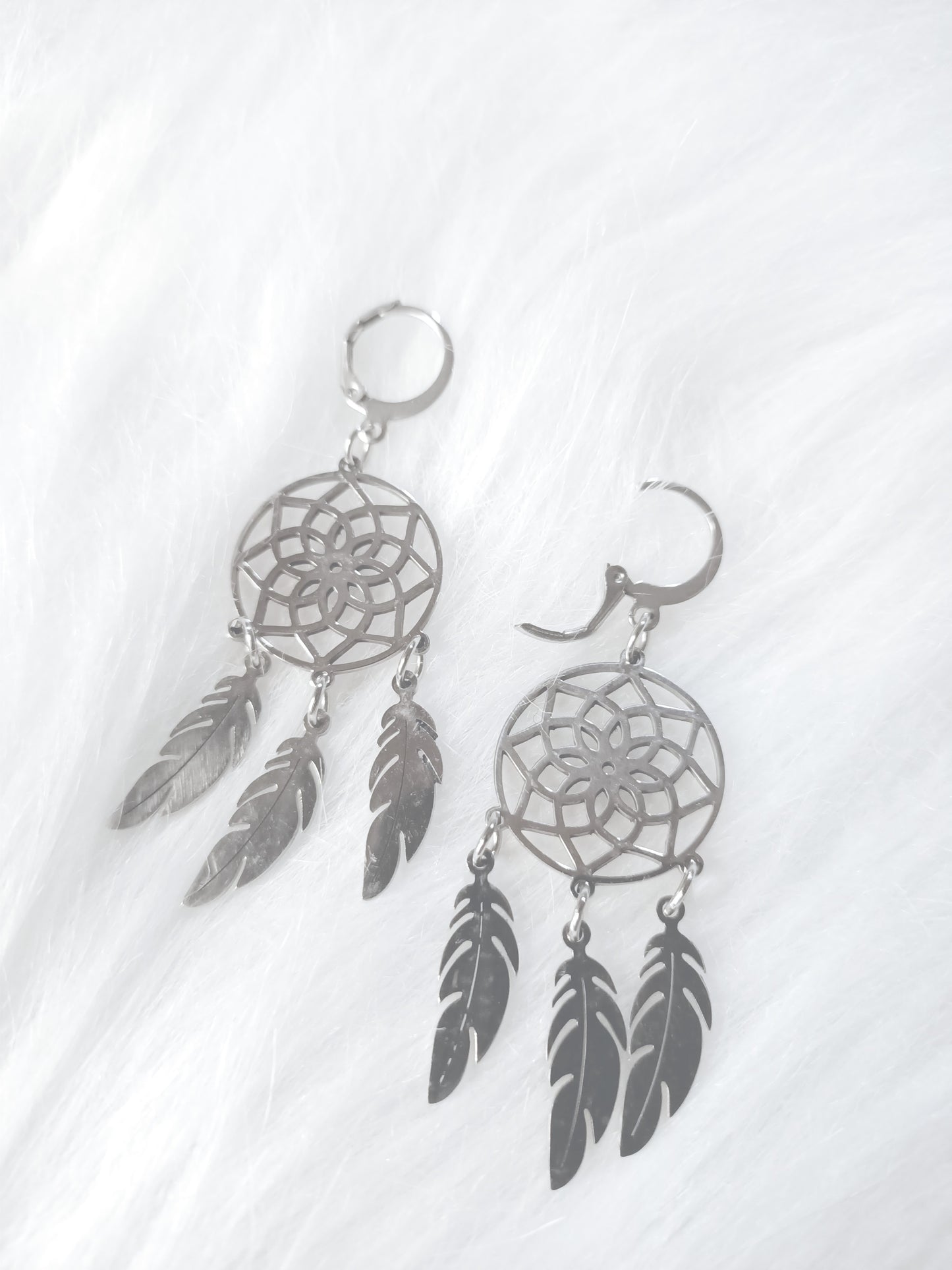 Boucles d'oreilles Attrape-Rêves Mandala