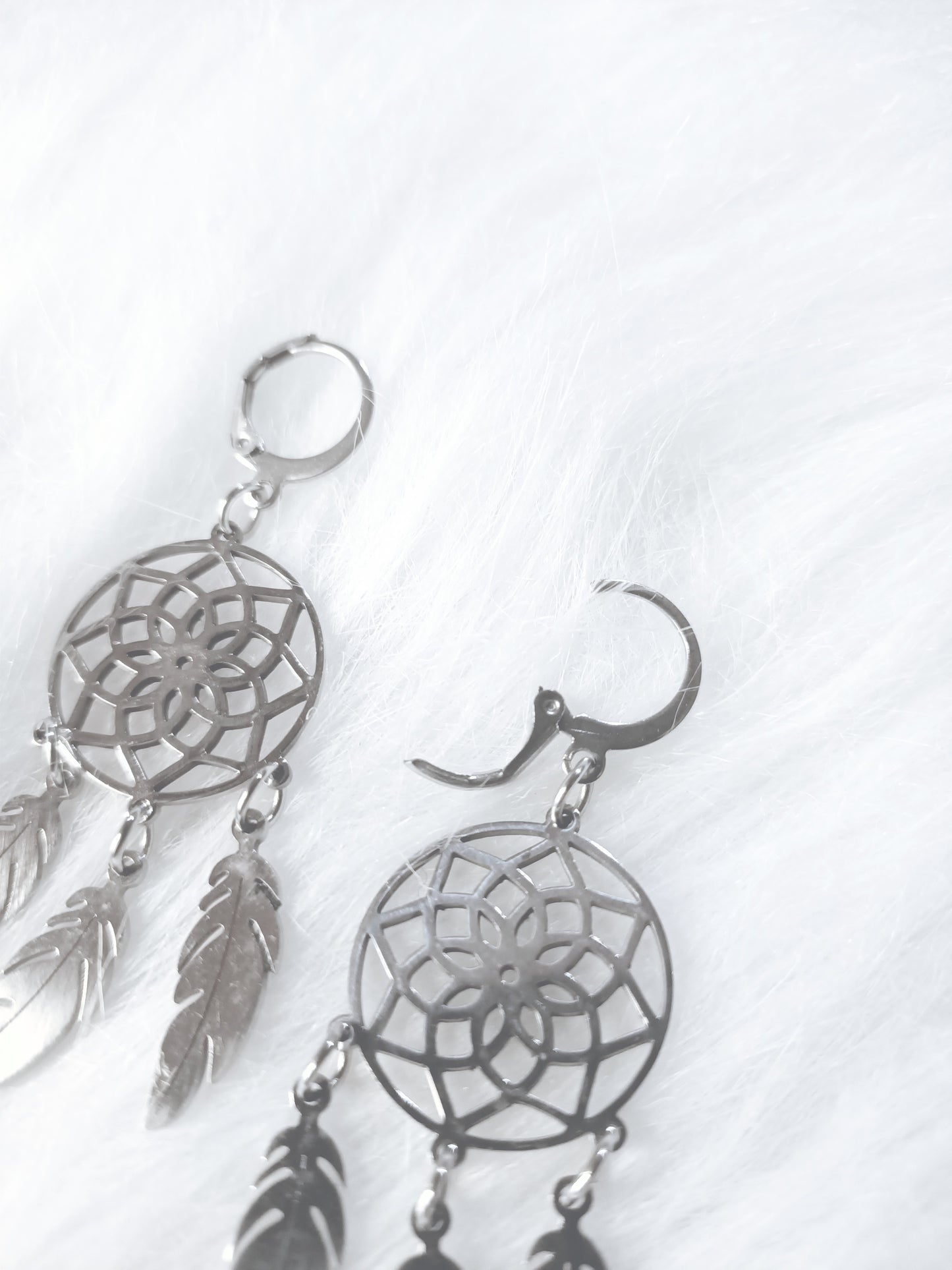 Boucles d'oreilles Attrape-Rêves Mandala