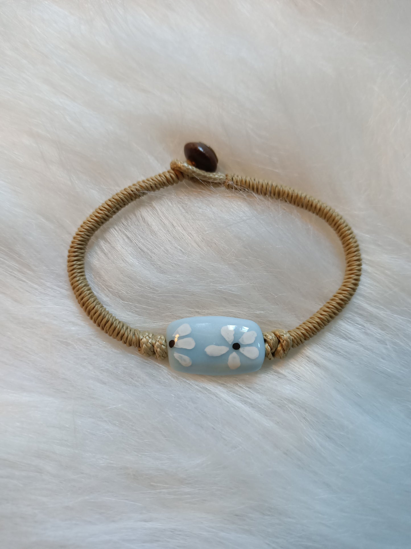 Bracelet en coton huilé