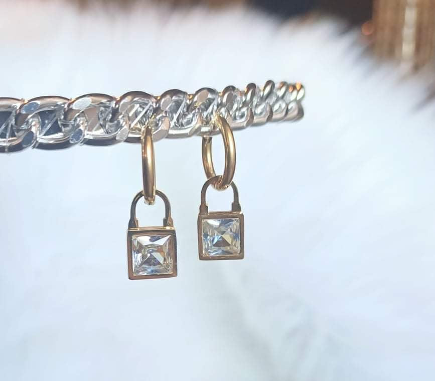 Boucles d'oreilles cadenas