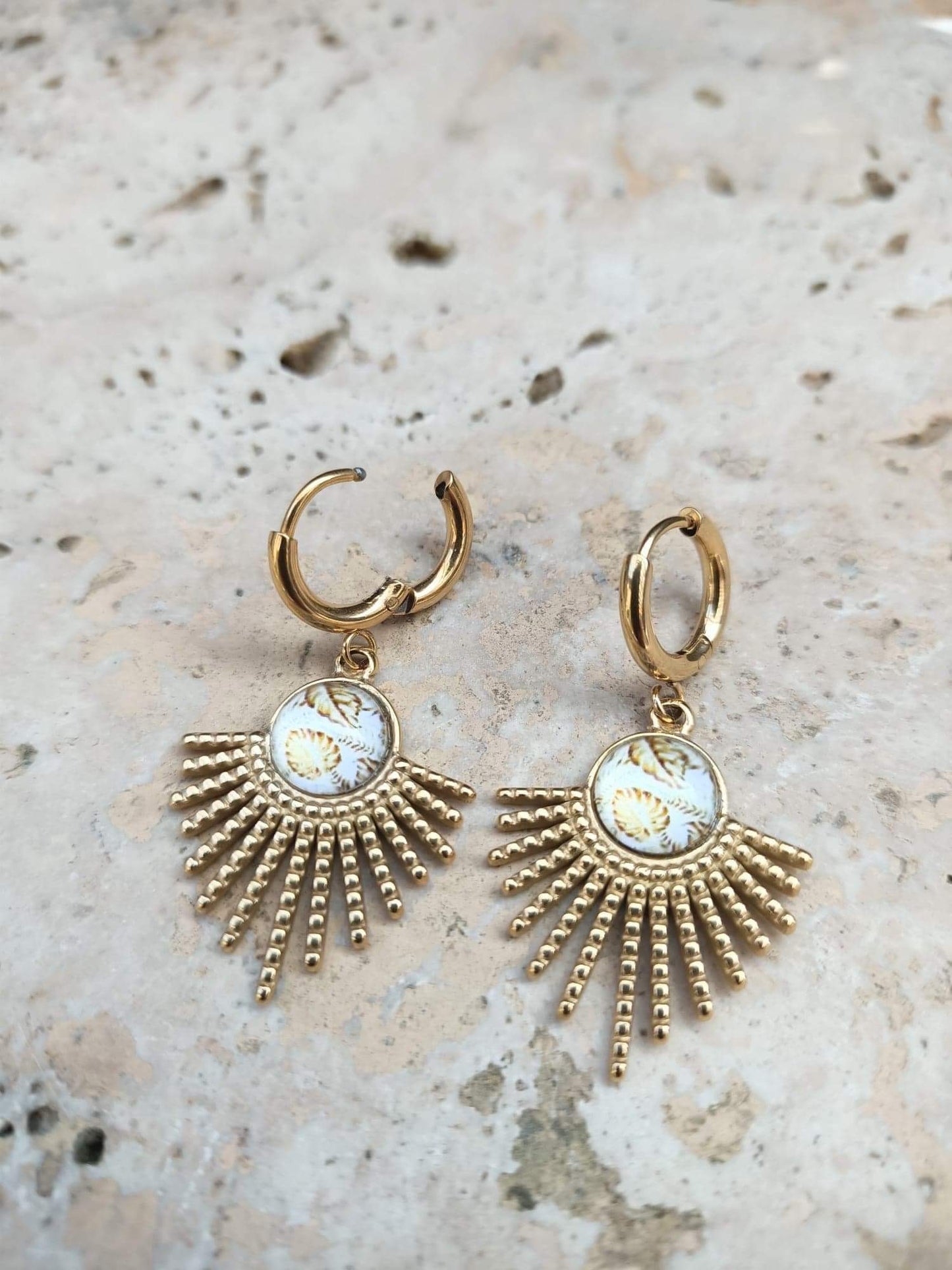 Boucles d'Oreilles "Soleil d'Egypte"