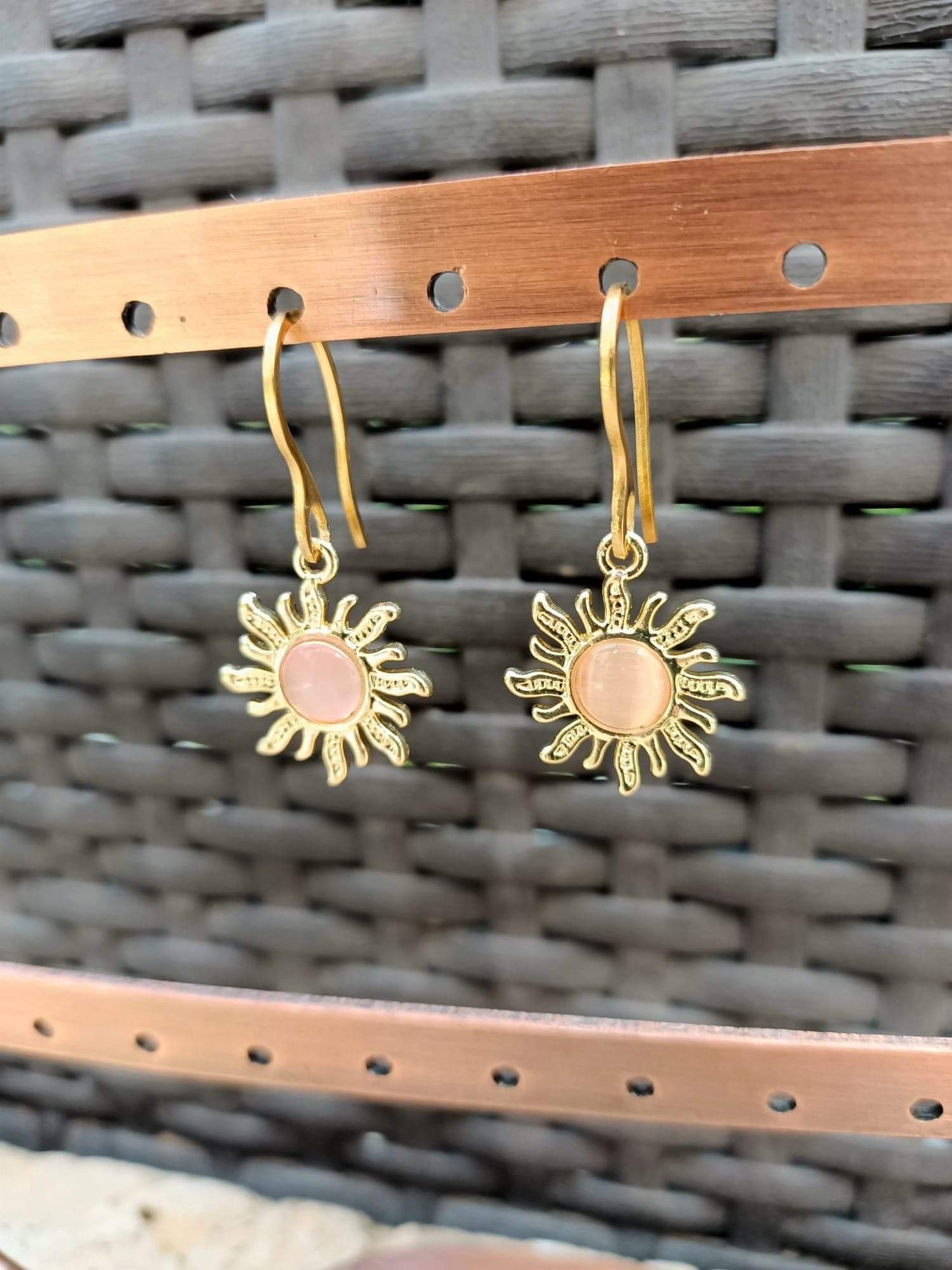 Boucles d'Oreilles "Soleil Nacré"