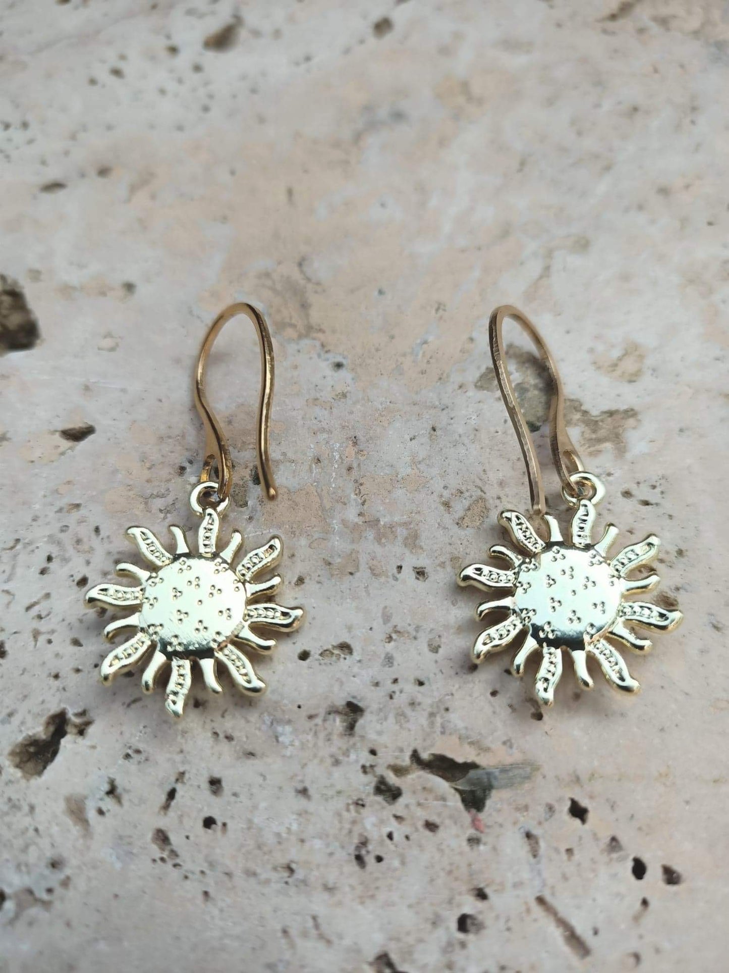 Boucles d'Oreilles "Soleil Nacré"