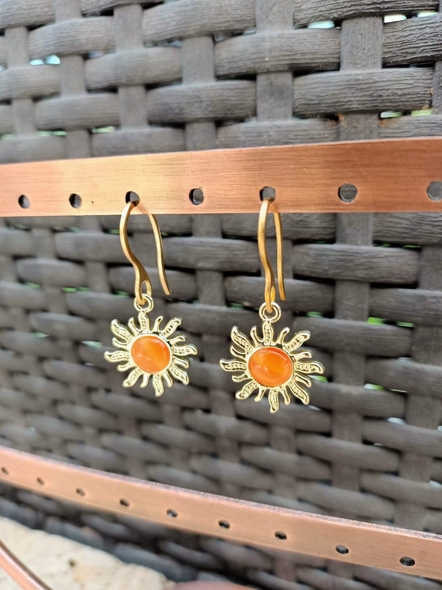 Boucles d'Oreilles "Soleil Nacré"